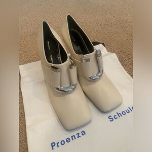 Proenza Schouler Katy Square Mule Ivory